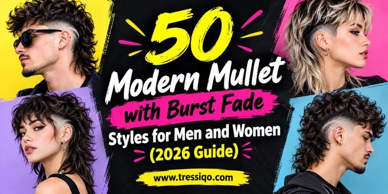 50 Modern Mullet with Burst Fade Styles for Men and Women (2026 Guide)