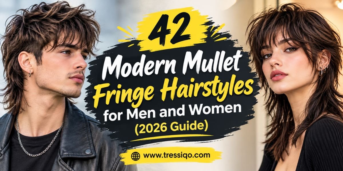 Modern Mullet Fringe Hairstyles for Men and Women