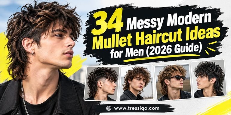 34 Messy Modern Mullet Haircut Ideas for Men (2026 Guide)