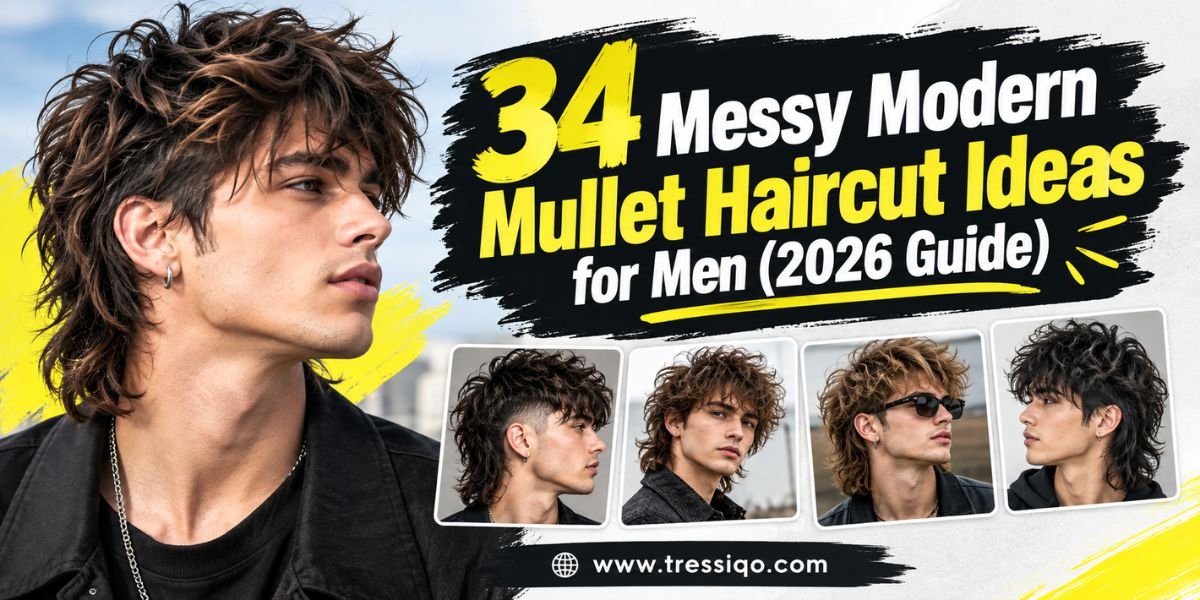 34 Messy Modern Mullet Haircut Ideas for Men (2026 Guide)